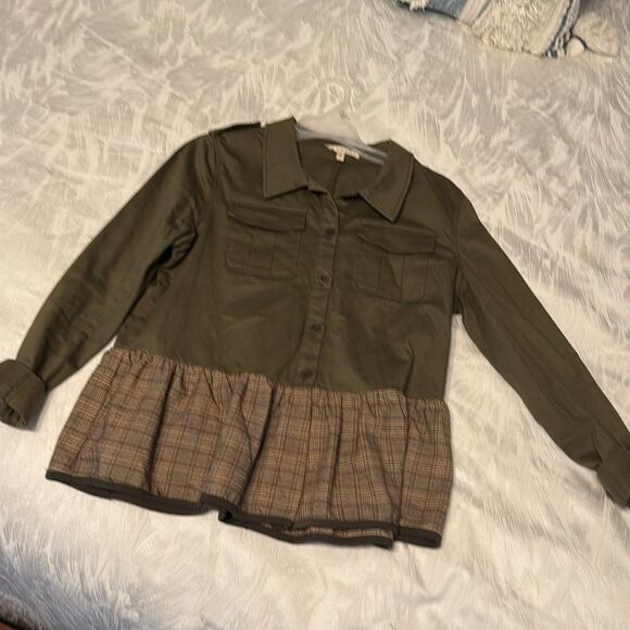 PROMESA Army Green Jacket - M - Like New - Picture 4 of 9